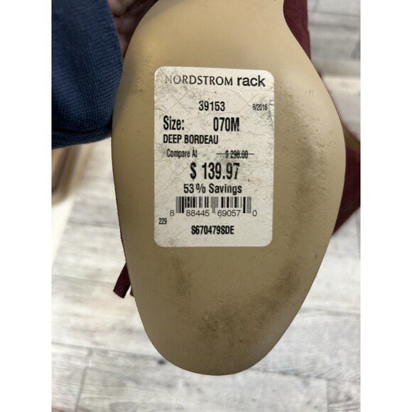 Kate Spade New York Womens Fringe Suede Block Heel Pumps Bordeaux Size 7 EUC - Picture 3 of 4